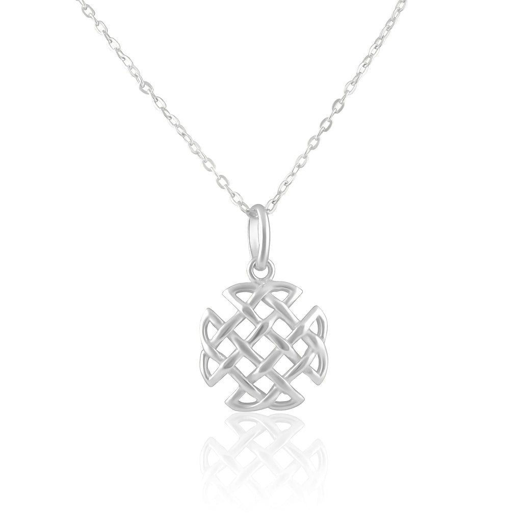 SilverCloseOut Sterling Silver Celtic Braid Amulet Necklace