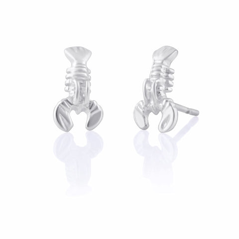 SilverCloseOut Sterling Silver Ocean Lobster Womens Stud Earrings Girls Lobster Studs