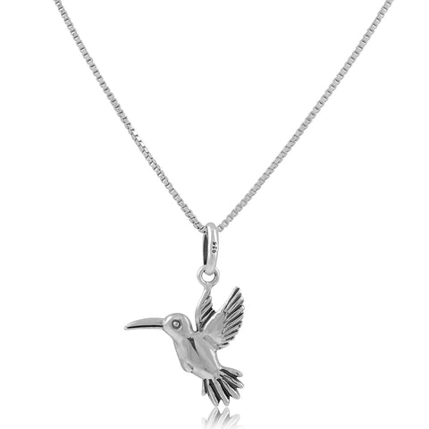 Sterling Silver Hummingbird Necklace