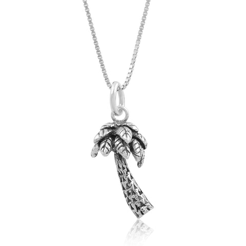 Sterling Silver Palm Tree Necklace