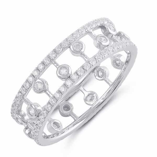 Sterling Silver Cz Statement Eternity Ring